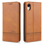 Custodia portafoglio in pelle con slot carte per iPhone XR