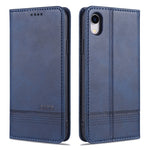Custodia portafoglio in pelle con slot carte per iPhone XR