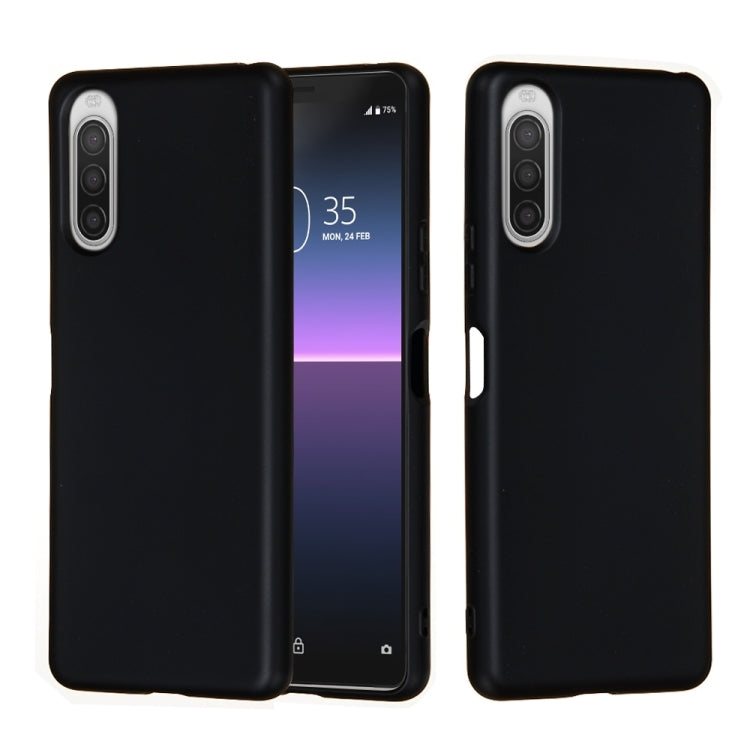 Custodia a copertura totale antiurto in silicone liquido Pure Color, For Sony Xperia 5 II