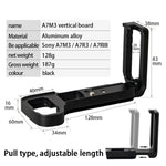 Le migliori offerte per BEXIN A73 L-plate Camera Clapper verticale per fotocamera A7M3 A7III A7RIII sono su ✓ Confronta prezzi e caratteristiche di prodotti nuovi e usati ✓ Molti articoli con consegna gratis!