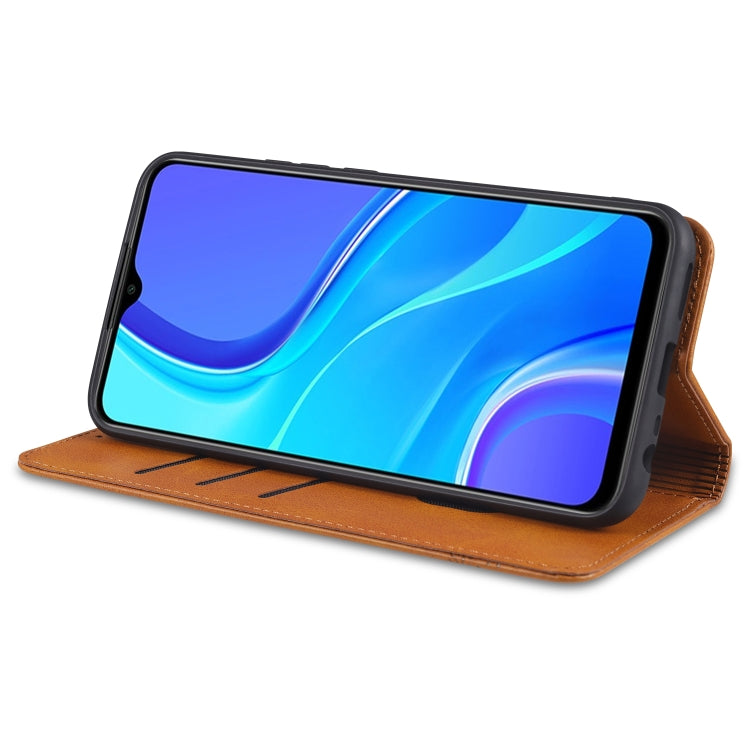 Custodia portafoglio in pelle per Xiaomi Redmi Note 9 e Redmi 10X