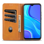 Custodia portafoglio in pelle per Xiaomi Redmi Note 9 e Redmi 10X