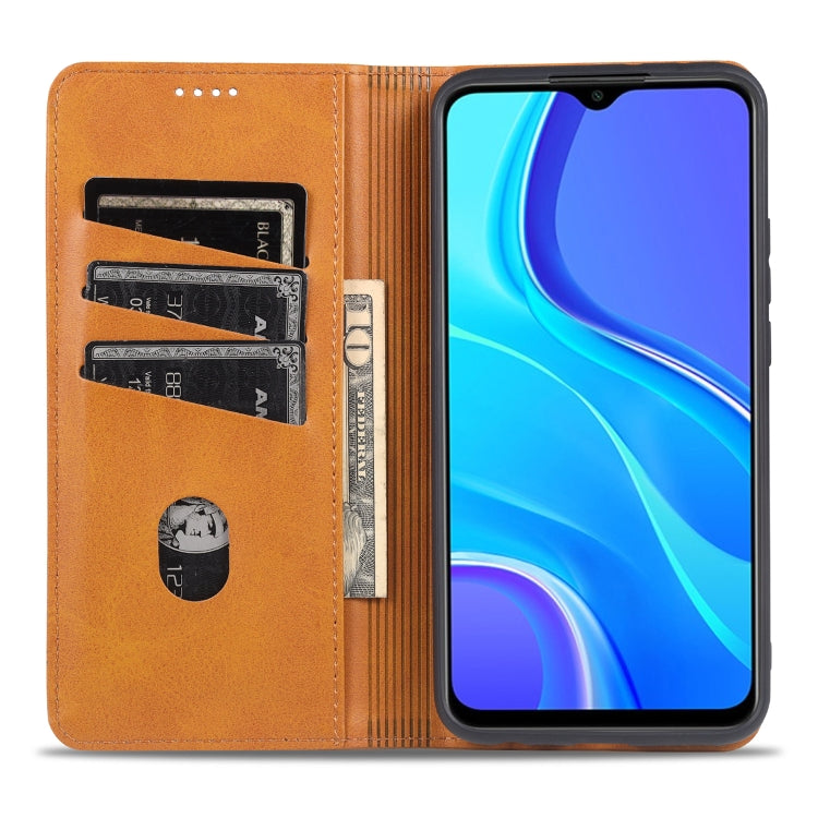 Custodia portafoglio in pelle per Xiaomi Redmi Note 9 e Redmi 10X