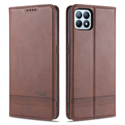 AZNS Custodia in pelle a vibrazione orizzontale con struttura in vitello magnetico con slot per carte, supporto e portafoglio, For OPPO Reno4 SE