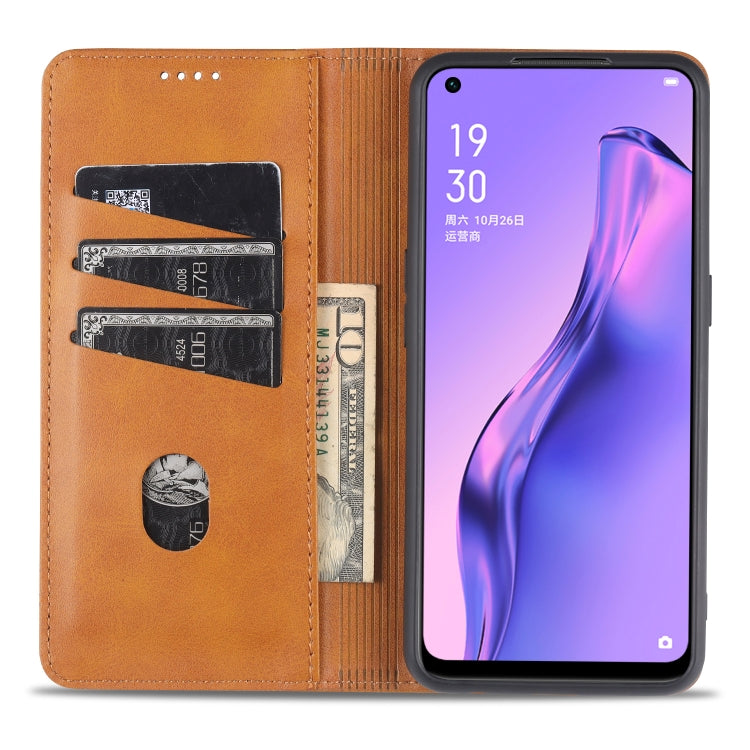 Custodia portafoglio in pelle per OPPO Reno4 SE