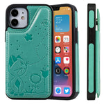 Custodia portafoglio antiurto con slot carte per smartphone