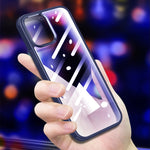 Custodia protettiva in vetro e plastica per iPhone 12 mini, 12, 1