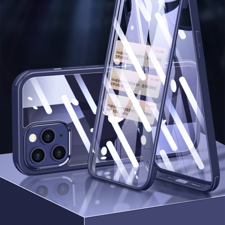 Custodia protettiva in vetro e plastica per iPhone 12 mini, 12, 1
