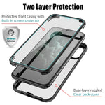 Custodia protettiva in vetro per iPhone 11, 11 Pro, 11 Pro Max