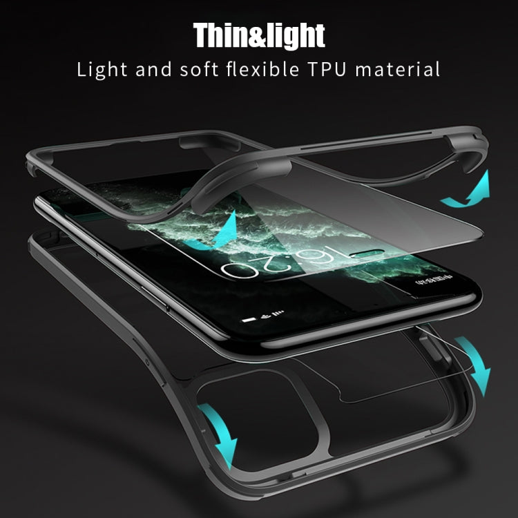 Custodia protettiva in vetro per iPhone 11, 11 Pro, 11 Pro Max