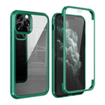 Custodia protettiva in vetro per iPhone 11, 11 Pro, 11 Pro Max