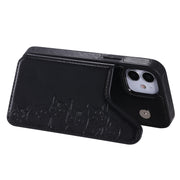 Custodia protettiva con motivo a goffratura a sei gatti con supporto, slot per schede e cornice per foto, For iPhone 12 mini, For iPhone 12 / 12 Pro, For iPhone 12 Pro Max