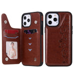 Custodia portafoglio con slot carte per iPhone 12 mini