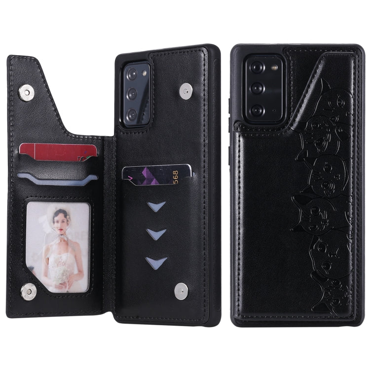 Custodia portafoglio con motivo gatti per Samsung Galaxy Note20