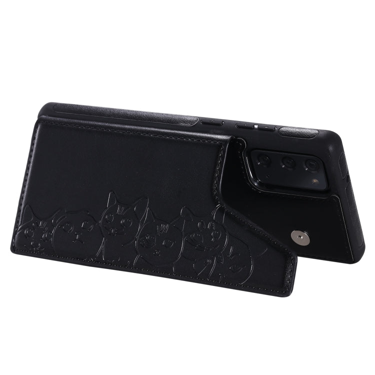 Custodia portafoglio Samsung Galaxy Note20 motivo gatti