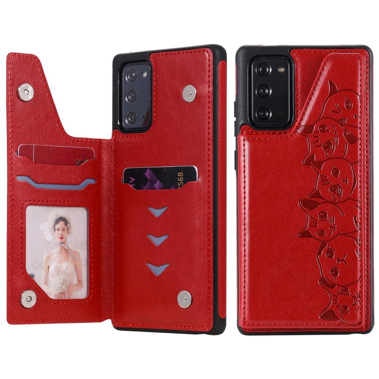 Custodia portafoglio Samsung Galaxy Note20 motivo gatti