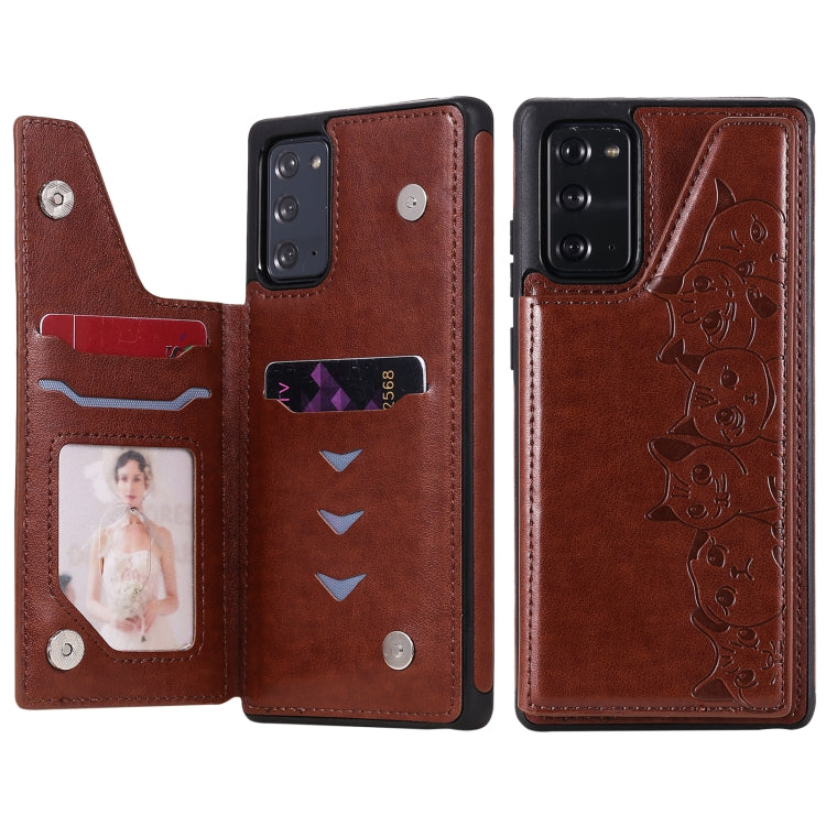 Custodia portafoglio Samsung Galaxy Note20 motivo gatti