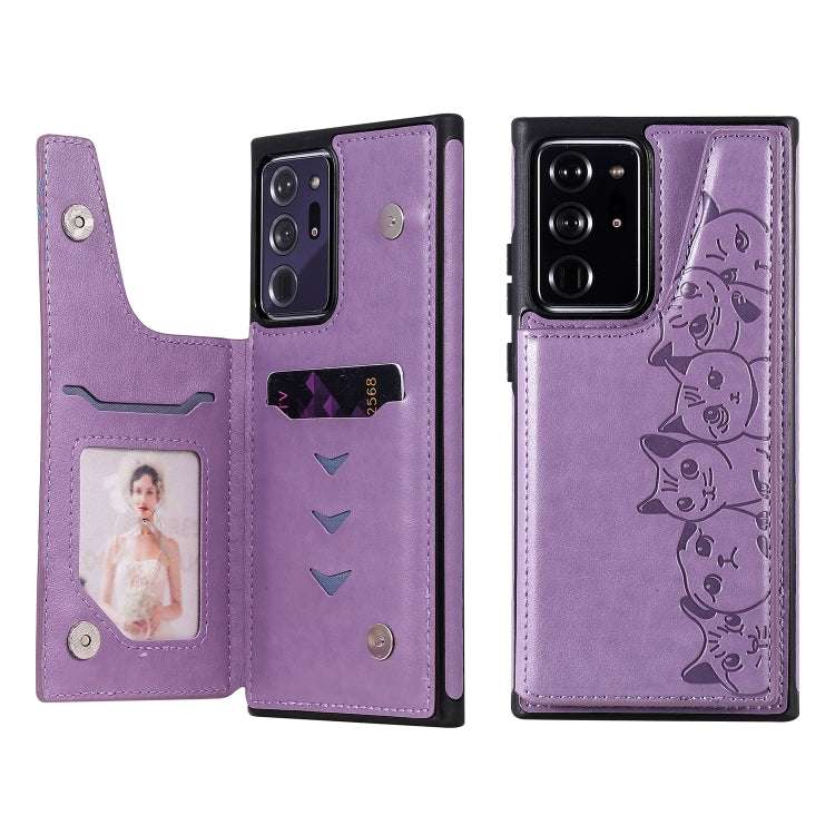 Custodia portafoglio Samsung Galaxy Note20 motivo gatti