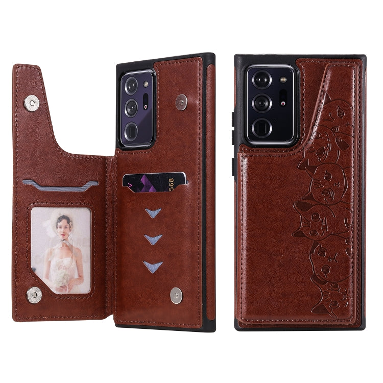 Custodia portafoglio Samsung Galaxy Note20 motivo gatti