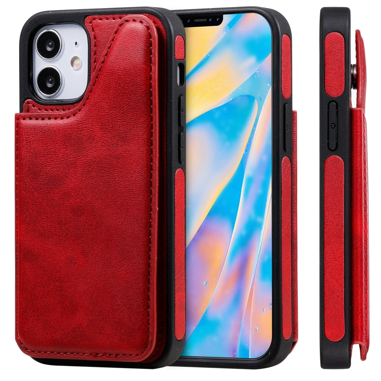 Custodia protettiva antiurto in vitello con supporto, slot per schede e telaio, For iPhone 12 mini, For iPhone 12 / 12 Pro, For iPhone 12 Pro Max, For Samsung Galaxy Note20