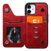 Custodia protettiva antiurto in vitello con supporto, slot per schede e telaio, For iPhone 12 mini, For iPhone 12 / 12 Pro, For iPhone 12 Pro Max, For Samsung Galaxy Note20