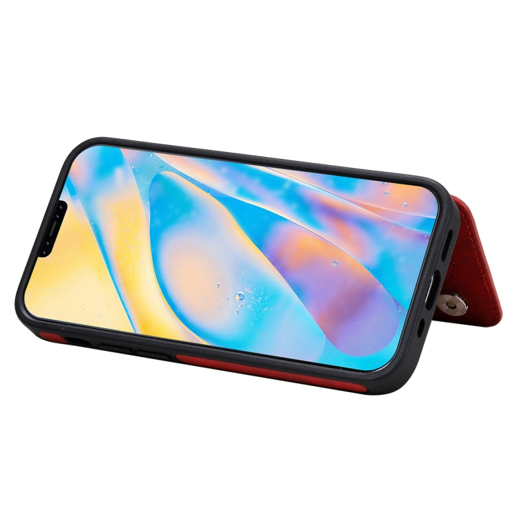 Custodia portafoglio in vitello con slot carte per iPhone 12 mini