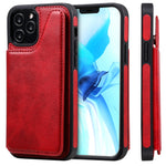 Custodia portafoglio in vitello con slot carte per iPhone 12 mini