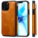 Custodia portafoglio in vitello con slot carte per iPhone 12 mini