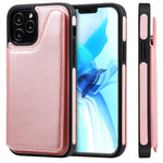 Custodia portafoglio in vitello con slot carte per iPhone 12 mini