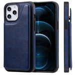 Custodia portafoglio in vitello con slot carte per iPhone 12 mini
