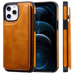 Custodia portafoglio in vitello con slot carte per iPhone 12 mini