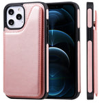 Custodia portafoglio in vitello con slot carte per iPhone 12 mini