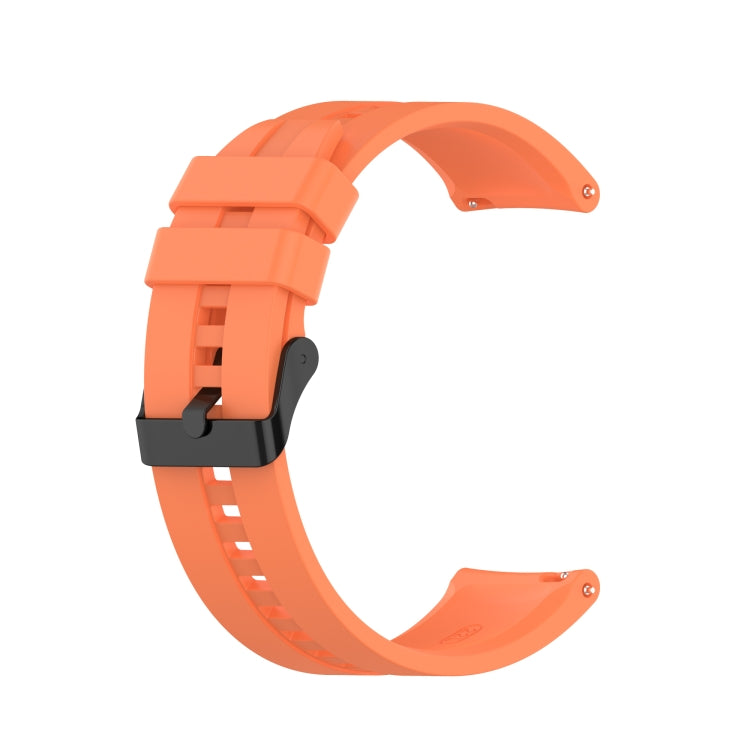 Per cinturino di ricambio in silicone Huawei Watch GT 2 Pro con fibbia in acciaio nero