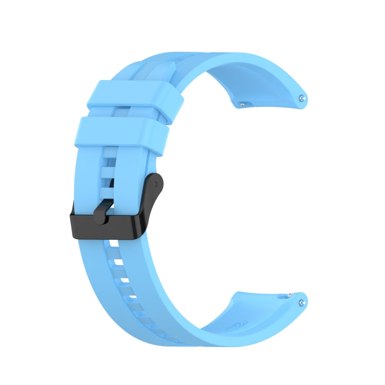 Per cinturino di ricambio in silicone Huawei Watch GT 2 Pro con fibbia in acciaio nero