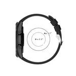 Cinturino di ricambio in silicone con fibbia in acciaio argentato, For TicWatch Pro 3