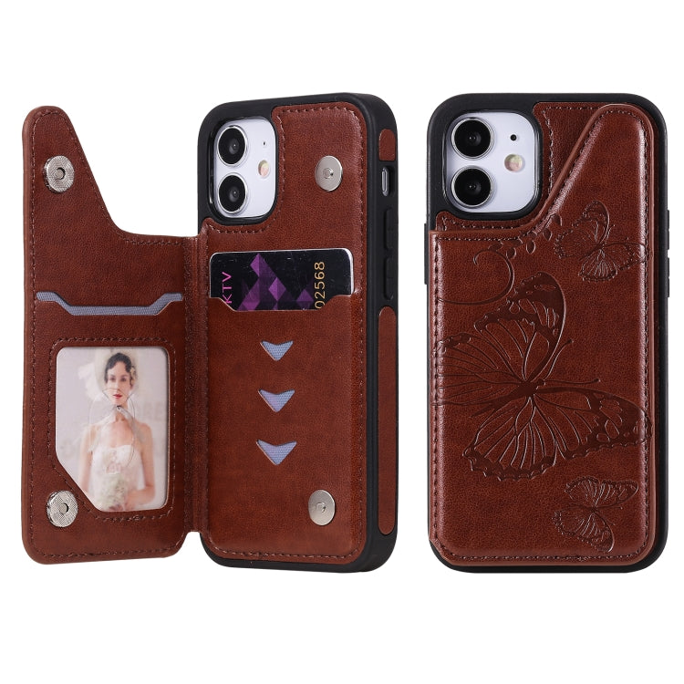 Custodia portafoglio con motivo farfalla per iPhone 12 mini