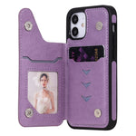 Custodia portafoglio con motivo farfalla per iPhone 12 mini
