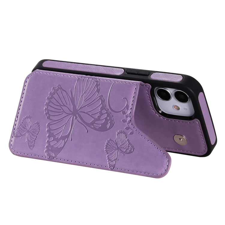 Custodia portafoglio con motivo farfalla per iPhone 12 mini