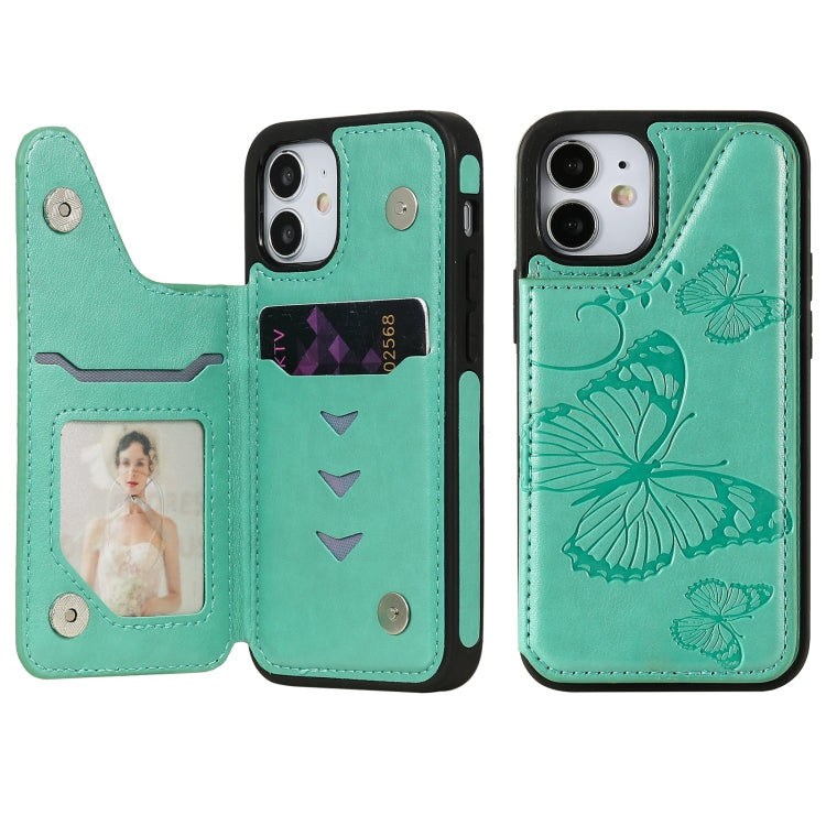 Custodia portafoglio con motivo farfalla per iPhone 12 mini