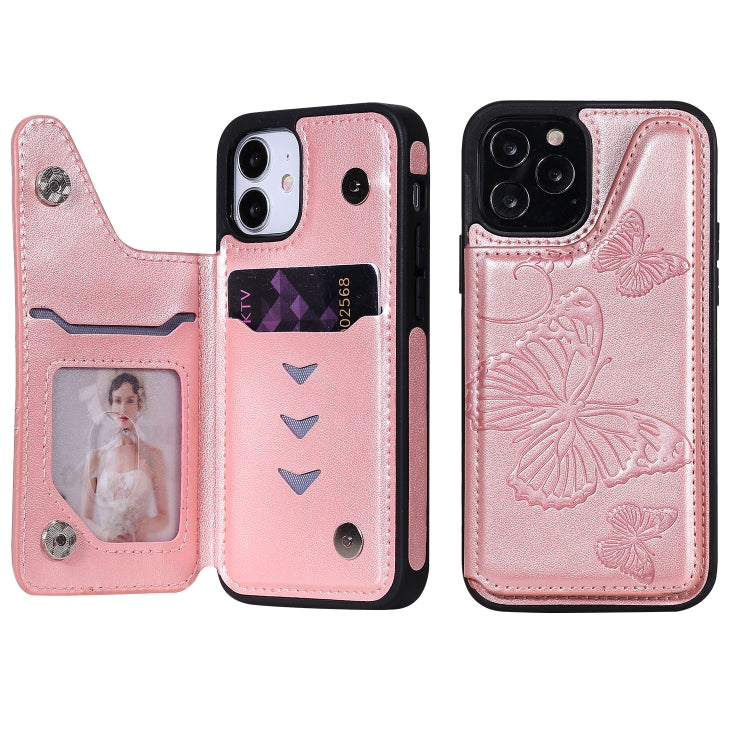 Custodia portafoglio con motivo farfalla per iPhone 12 mini