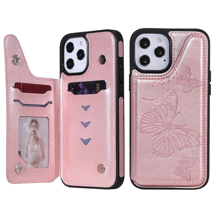 Custodia portafoglio con motivo farfalla per iPhone 12 mini