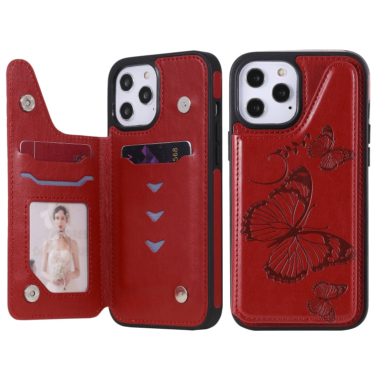 Custodia portafoglio con motivo farfalla per iPhone 12 mini