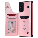 Custodia portafoglio TPU con motivo farfalla per Galaxy Note20