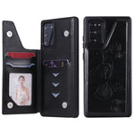 Custodia portafoglio TPU con motivo farfalla per Galaxy Note20