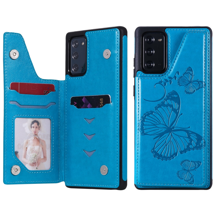 Custodia portafoglio TPU con motivo farfalla per Galaxy Note20