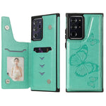 Custodia portafoglio TPU con motivo farfalla per Galaxy Note20