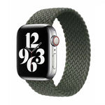 Cinturino in nylon intrecciato a giro singolo per Apple Watch Series 6 e SE e 5 e 4 40 mm / 3 e 2 e 1 38 mm, S, M, L