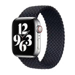 Cinturino in nylon intrecciato a giro singolo per Apple Watch Series 6 e SE e 5 e 4 44 mm / 3 e 2 e 1 42 mm, S, M, L