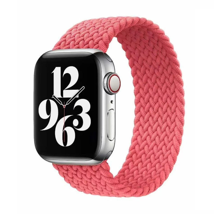 Cinturino in nylon intrecciato a giro singolo per Apple Watch Series 6 e SE e 5 e 4 44 mm / 3 e 2 e 1 42 mm, S, M, L