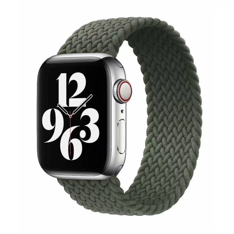 Cinturino in nylon intrecciato a giro singolo per Apple Watch Series 6 e SE e 5 e 4 44 mm / 3 e 2 e 1 42 mm, S, M, L